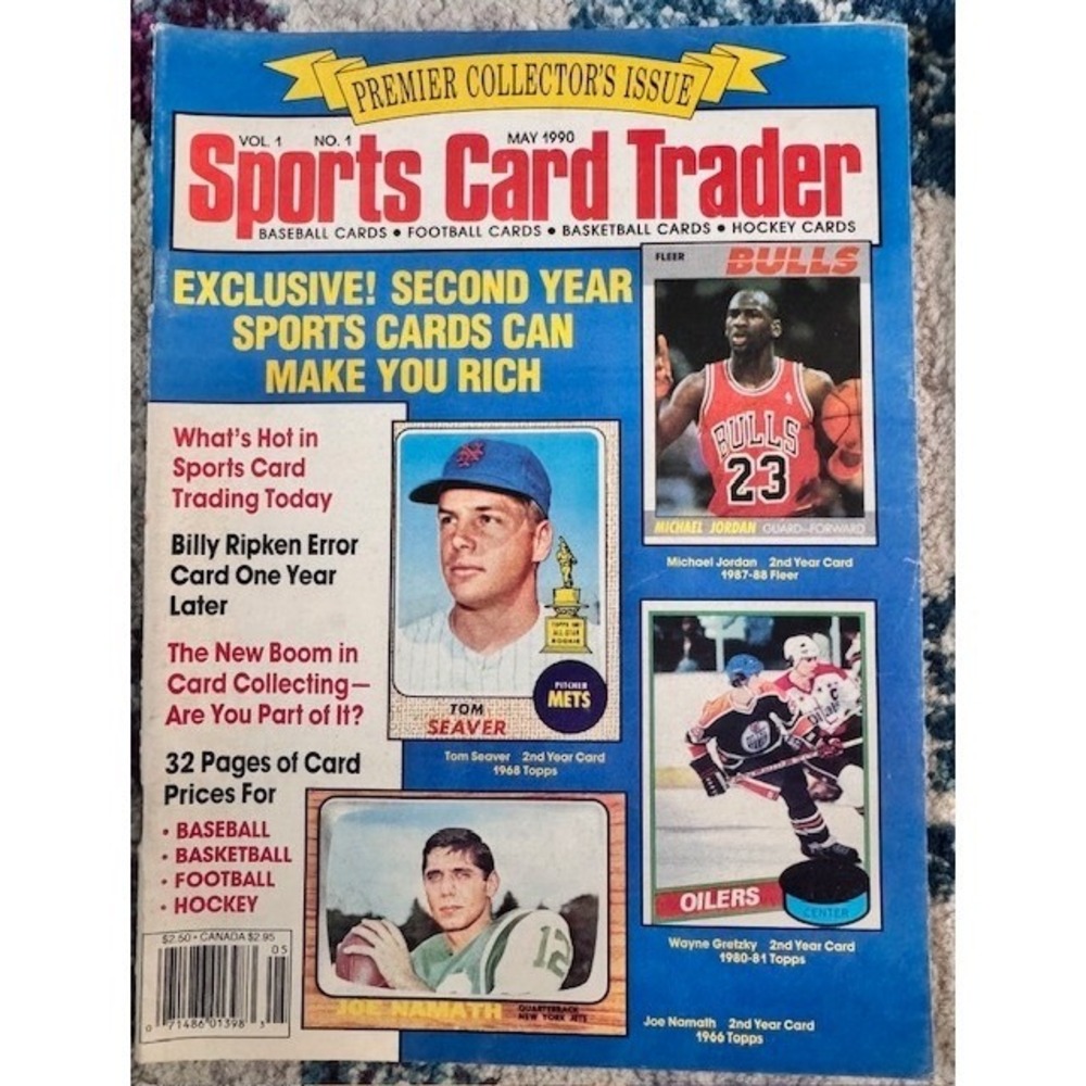 Vintage 1990 Sports Card Trader Magazine Lot Vol 1 No 1 +5 Michael Jordan Rickey